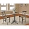 International Concepts Round 30 in Rd Ped Gathering Ht Table, 2 X-Back Counter Ht Stools, Hickory/Coal, 30 W, 30 L, Wood K45-30RT-27B-S6132-2 - alternate 4